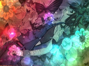 flowers butterfly nekomimi loveless rainbows cat ears anime anime boys ritsuka aoyagi bandages seime_www.wallpaperhi.com_66